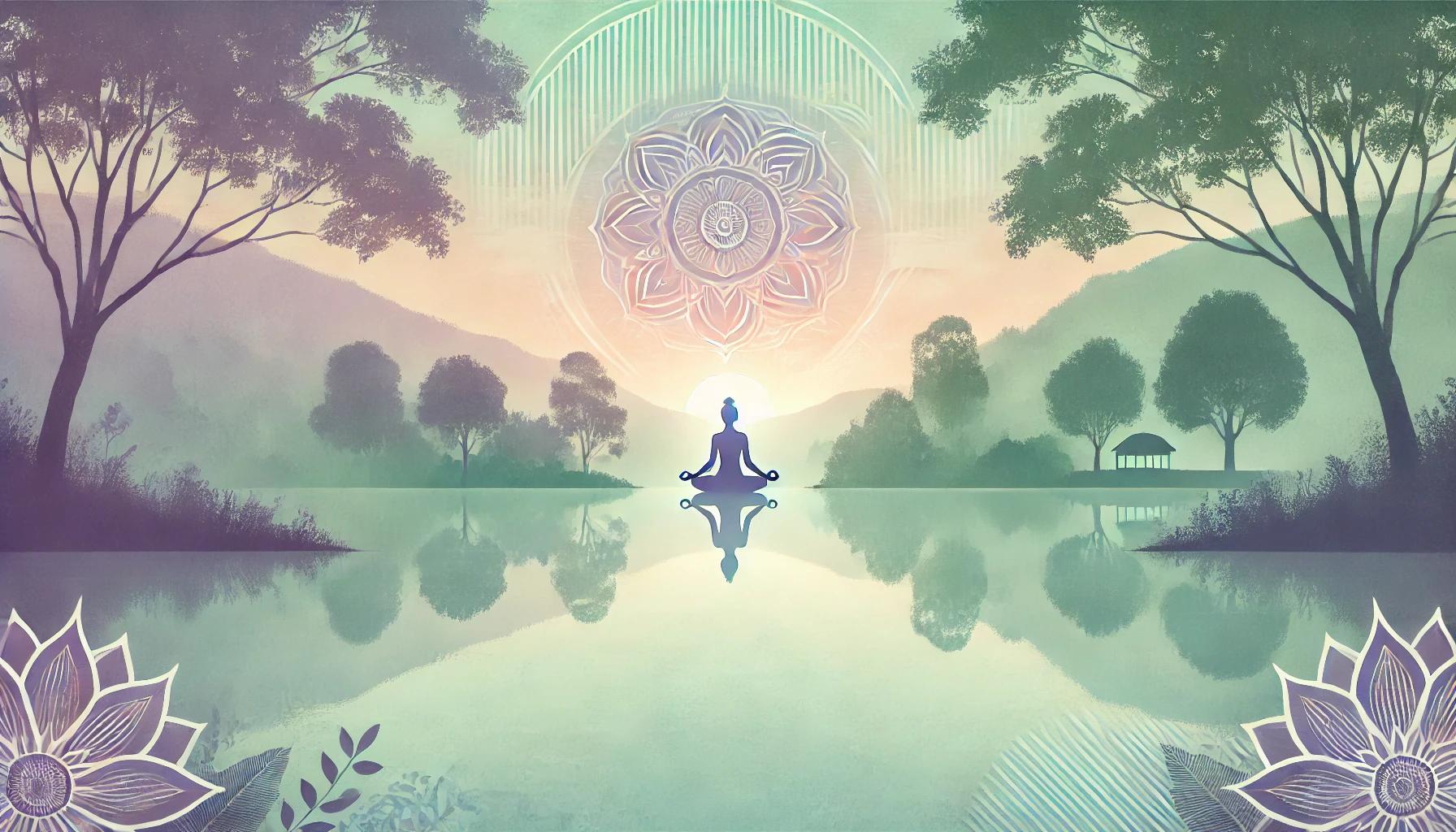 Serene lake background